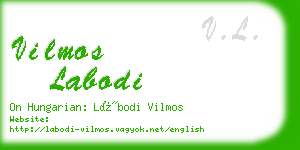 vilmos labodi business card